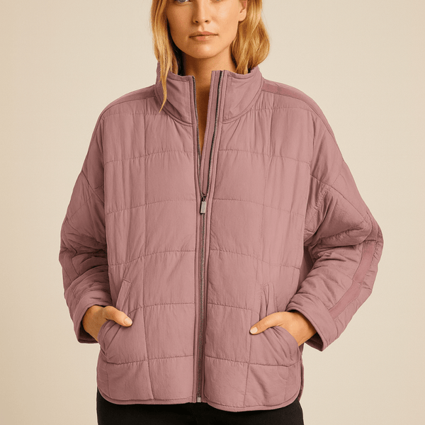 AVRIL – VESTE PUFFER COMPACTE LÉGÈRE À FERMETURE ÉCLAIR