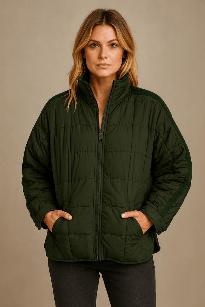 AVRIL – VESTE PUFFER COMPACTE LÉGÈRE À FERMETURE ÉCLAIR