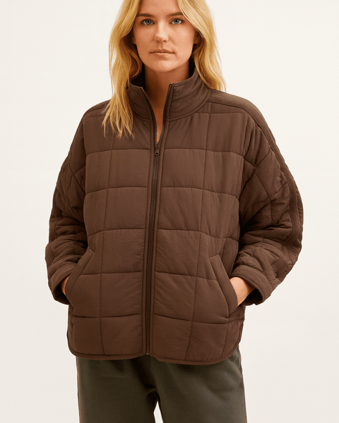 AVRIL – VESTE PUFFER COMPACTE LÉGÈRE AVEC ZIP