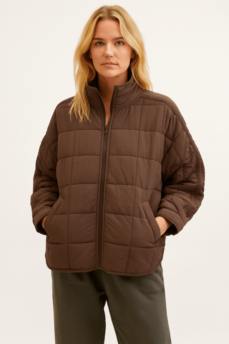 AVRIL – VESTE PUFFER COMPACTE LÉGÈRE AVEC ZIP