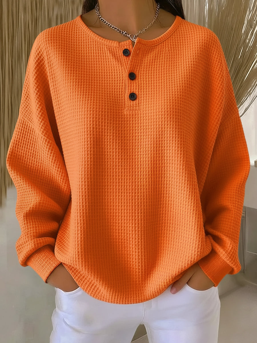 Anne™ - Sweatshirt décontracté avec col