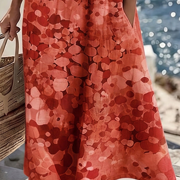 Emma Floral Pocket Midi Dress