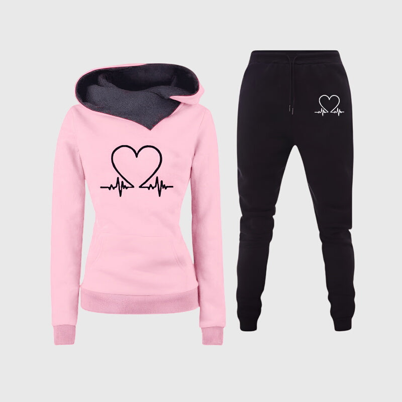 Louise | Ensemble Sweat à Capuche Cozy Heartbeat
