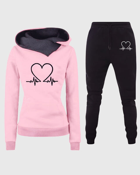 Louise | Ensemble de Sweat à Capuche Cozy Heartbeat