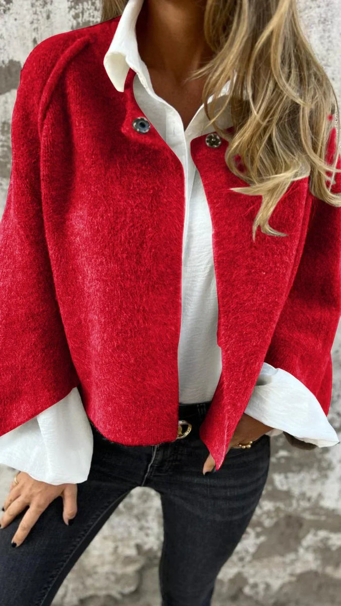 Amelia | Manteau Classique Élégant avec Col Rond
