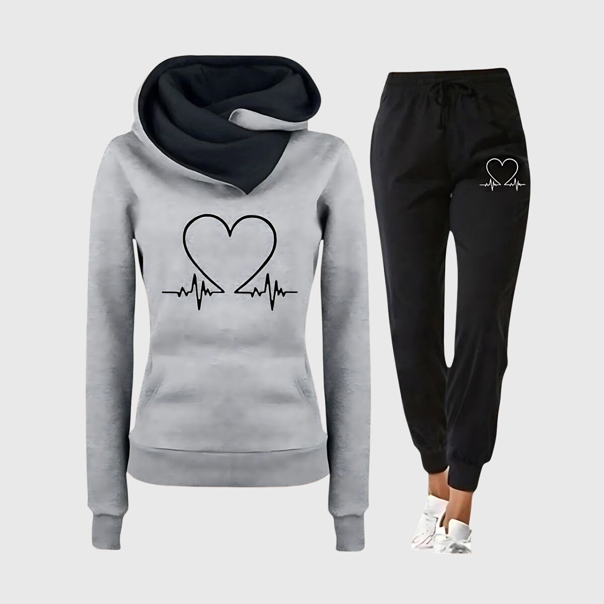 Louise | Ensemble de Sweat à Capuche Cozy Heartbeat