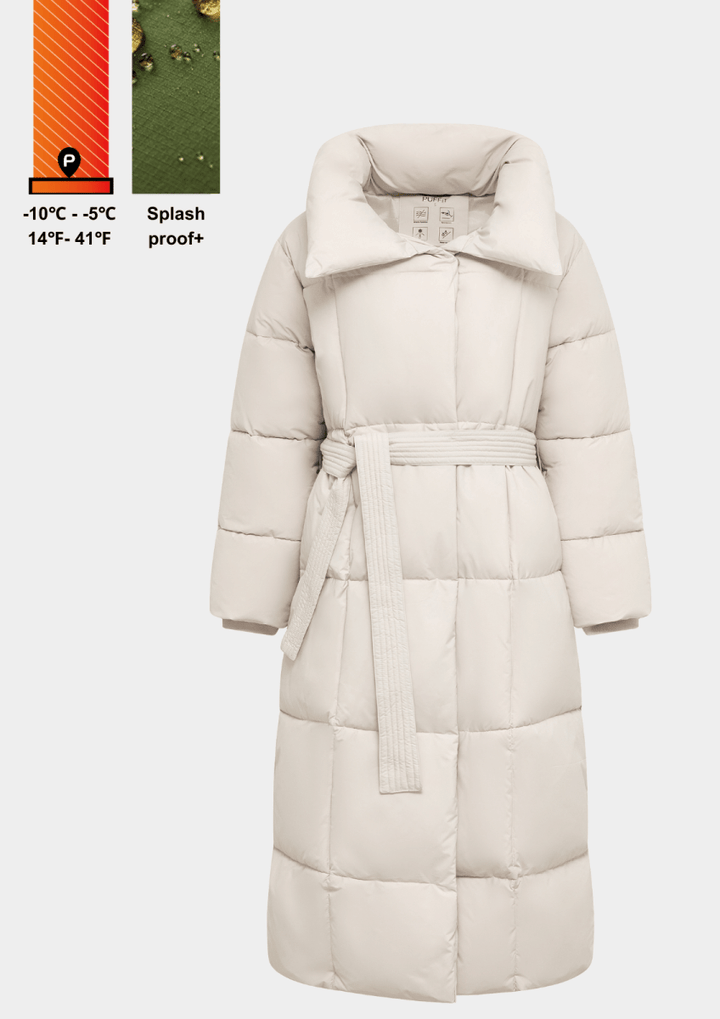 BLAIRE | MANTEAU PUFFER À BOUTON BULET EXTRA LONG
