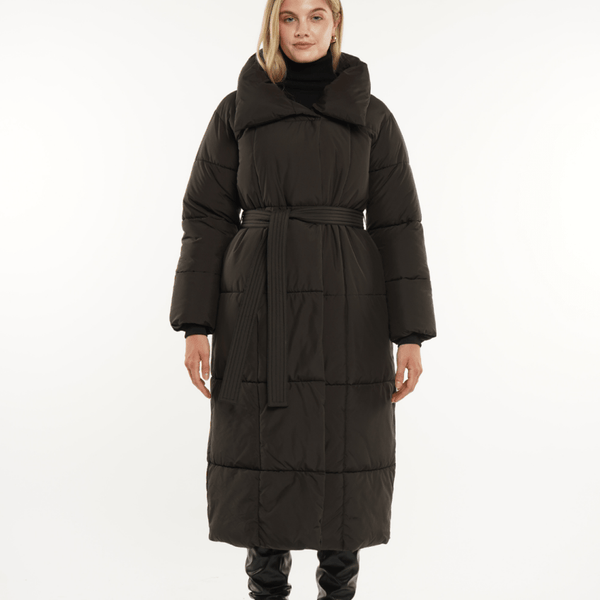 BLAIRE | MANTEAU PUFFER À BOUTONS BULETÉS EN LONGUEUR EXTRA LONGUE