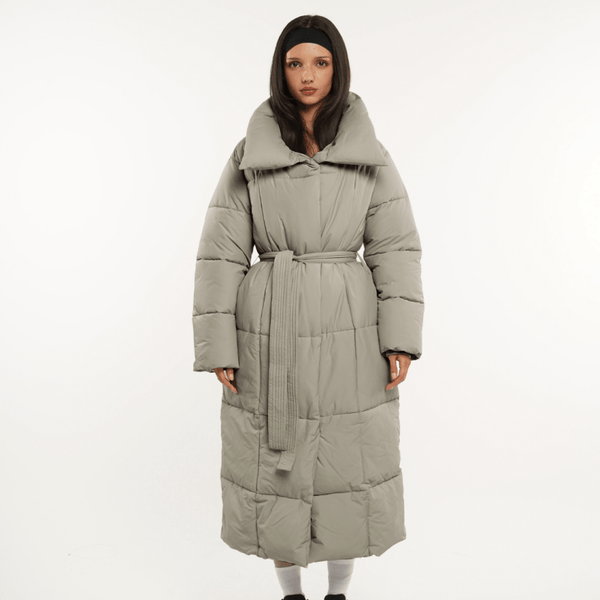 BLAIRE | MANTEAU PUFFER À BOUTON BULET EXTRA LONG