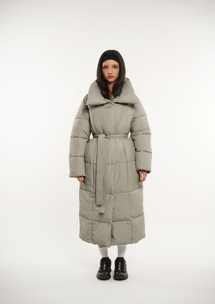 BLAIRE | MANTEAU PUFFER À BOUTON BULET EXTRA LONG