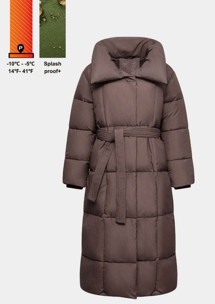 BLAIRE | MANTEAU PUFFER À BOUTON BULET EXTRA LONG