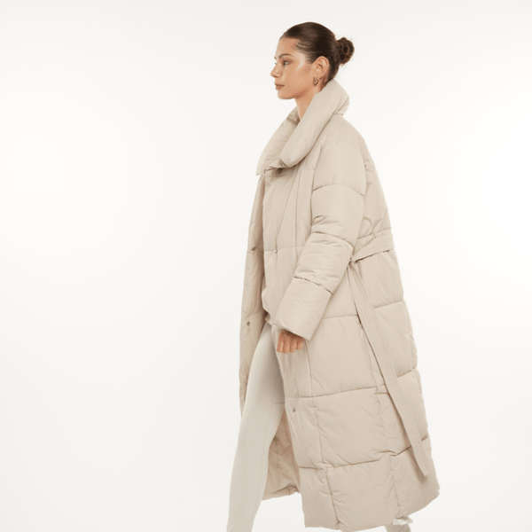 BLAIRE | MANTEAU PUFFER À BOUTONS BULETÉS EN LONGUEUR EXTRA LONGUE
