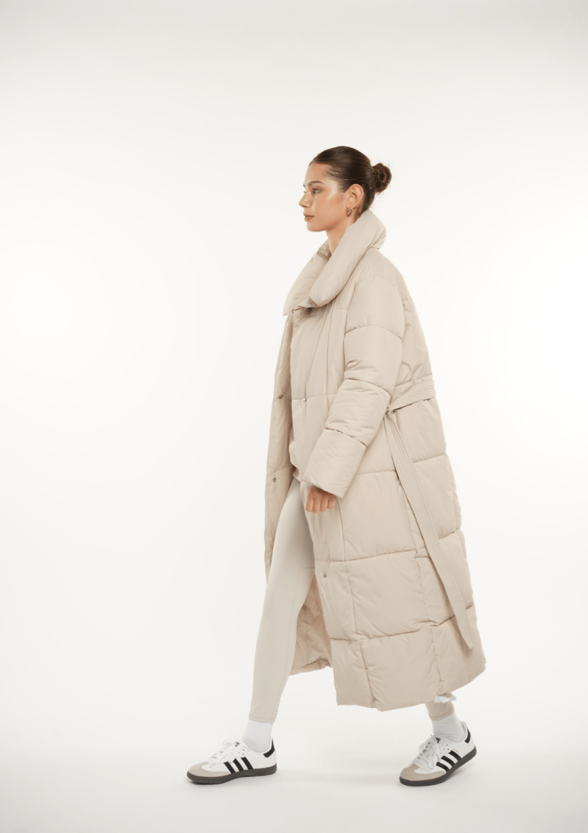 BLAIRE | MANTEAU PUFFER À BOUTON BULET EXTRA LONG