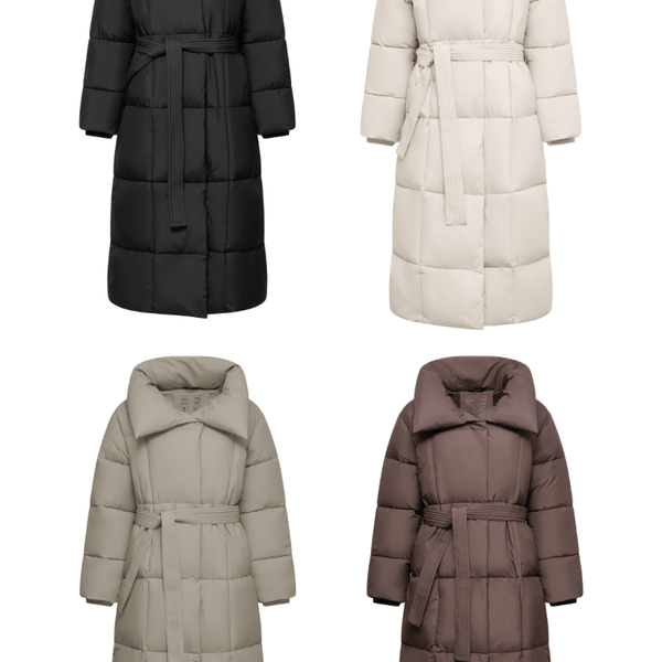 BLAIRE | MANTEAU PUFFER À BOUTON BULET EXTRA LONG