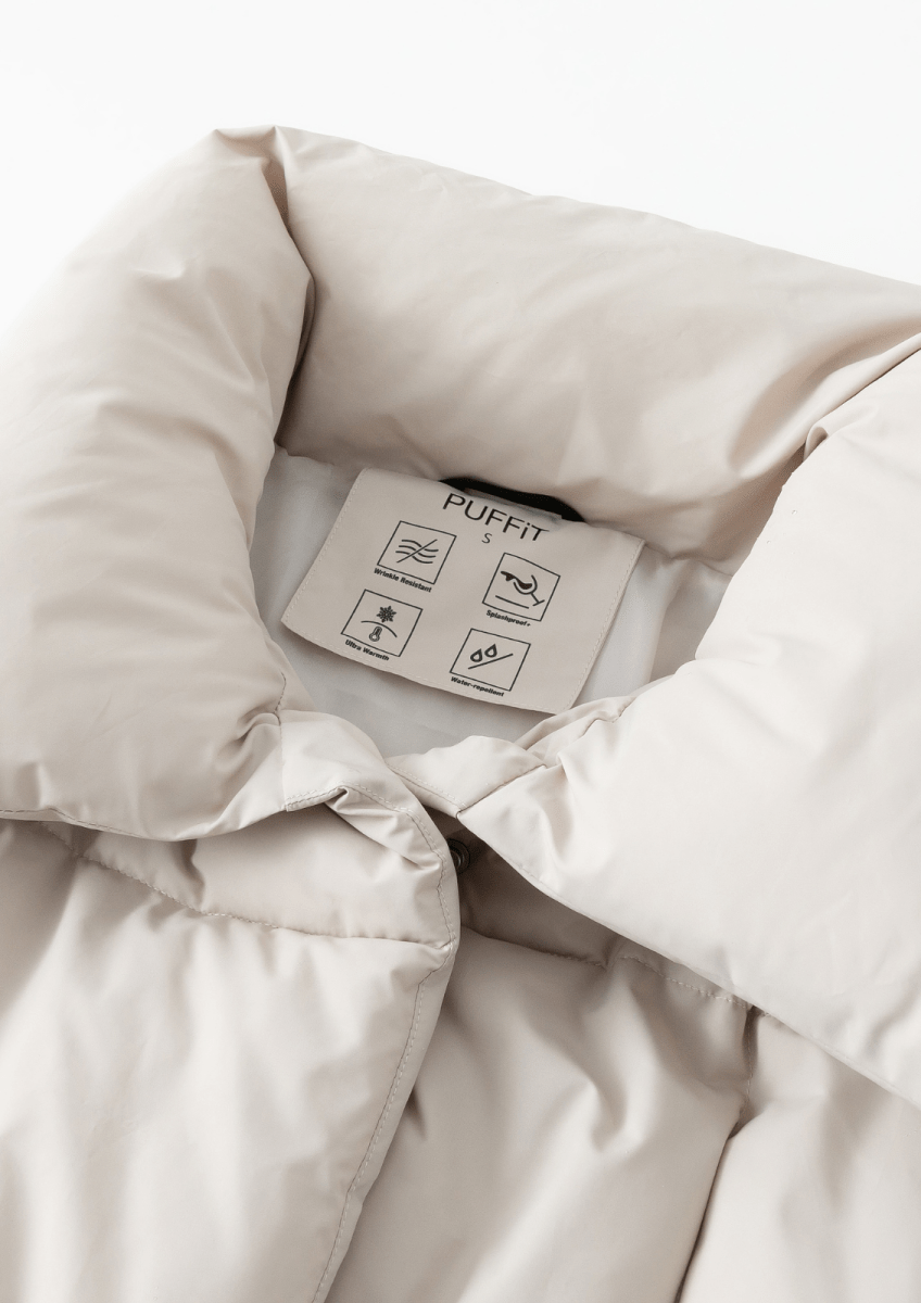 BLAIRE | MANTEAU PUFFER À BOUTON BULET EXTRA LONG