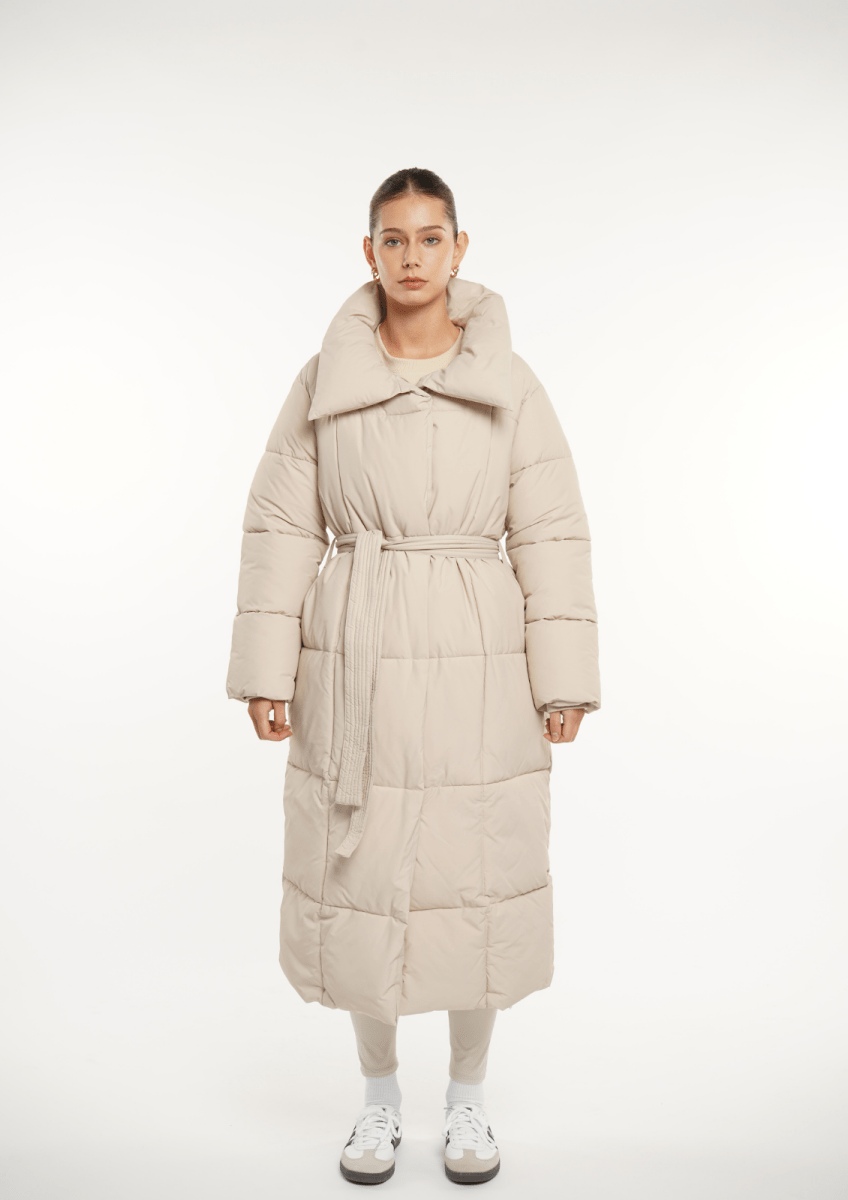 BLAIRE | MANTEAU PUFFER À BOUTON BULET EXTRA LONG