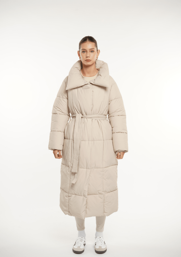 BLAIRE | MANTEAU PUFFER À BOUTON BULET EXTRA LONG