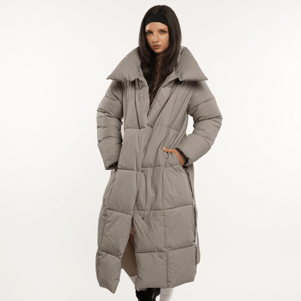 BLAIRE | MANTEAU PUFFER À BOUTONS BULETÉS EN LONGUEUR EXTRA LONGUE