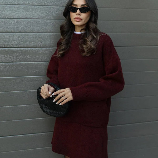 Zoey | Ensemble Robe Pull Tricoté