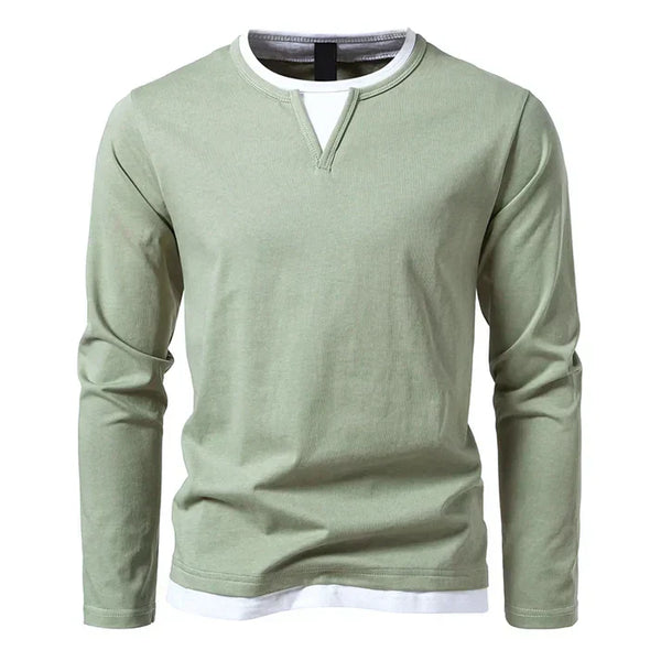 CHICIVELLE | T-shirt à manches longues premium en coton peigné