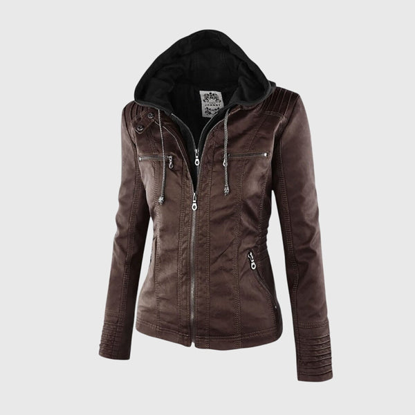 Karoline – Veste en Cuir Élégante