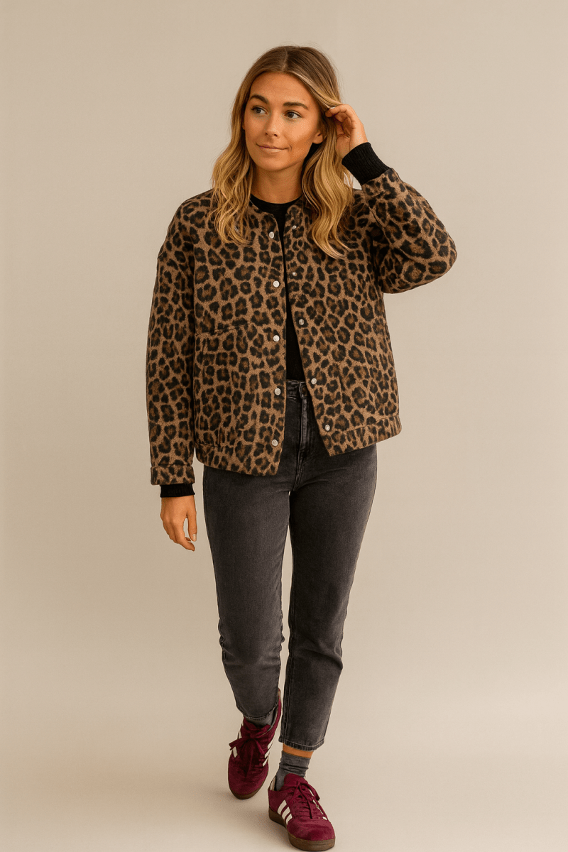 CHARLENE | VESTE EN LÉOPARD