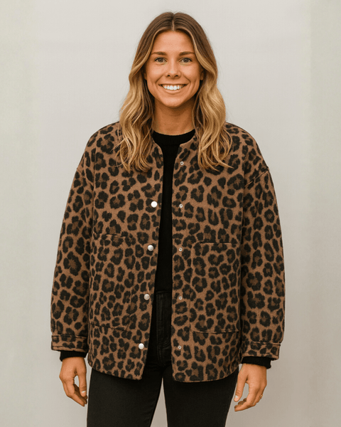 CHARLENE | VESTE EN LÉOPARD