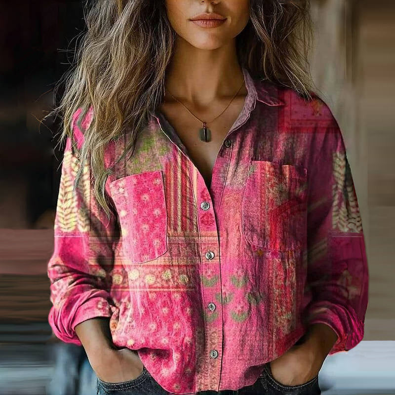 Rivka | Vintage Printed Blouse