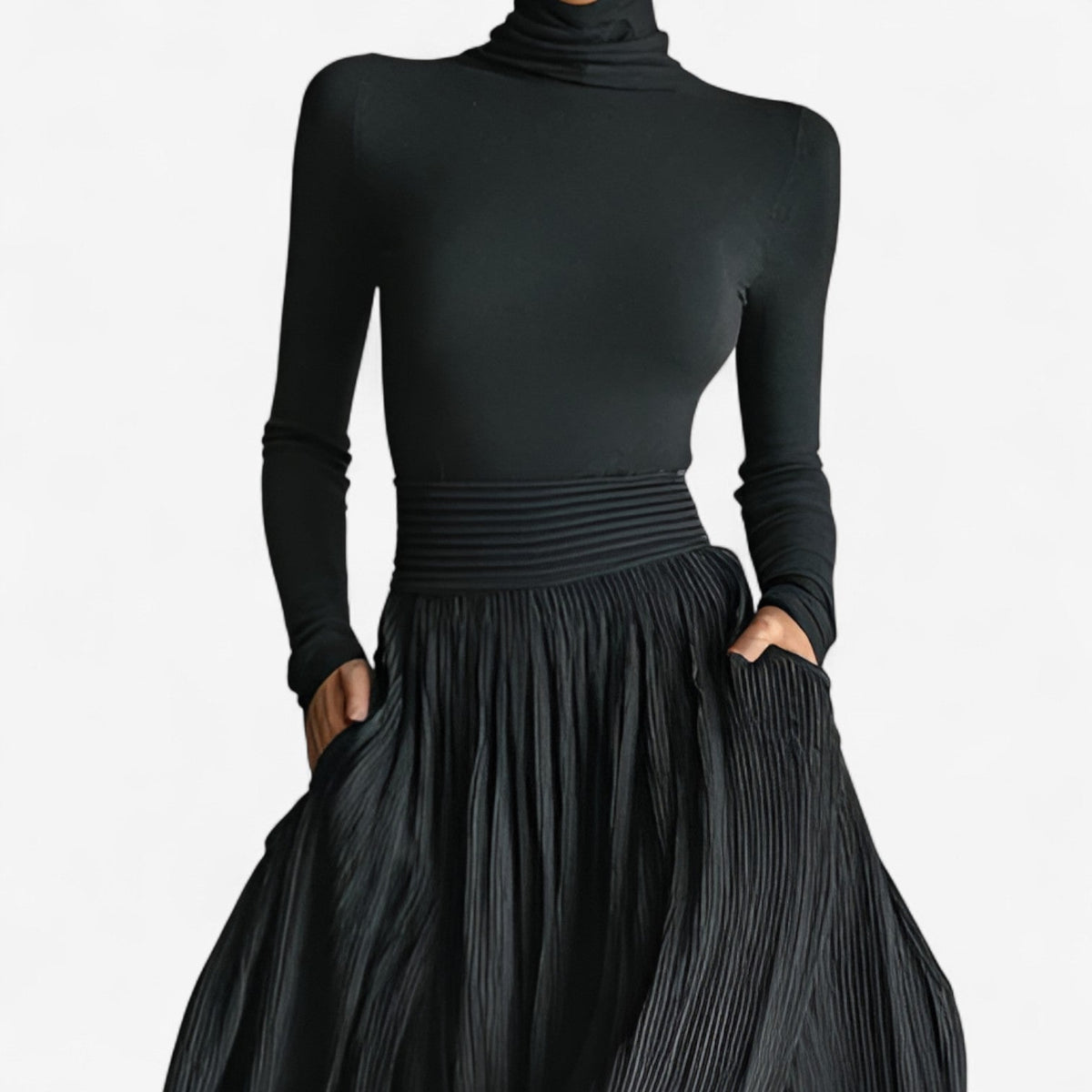 Aline™ Jupe Maxi Taille Haute