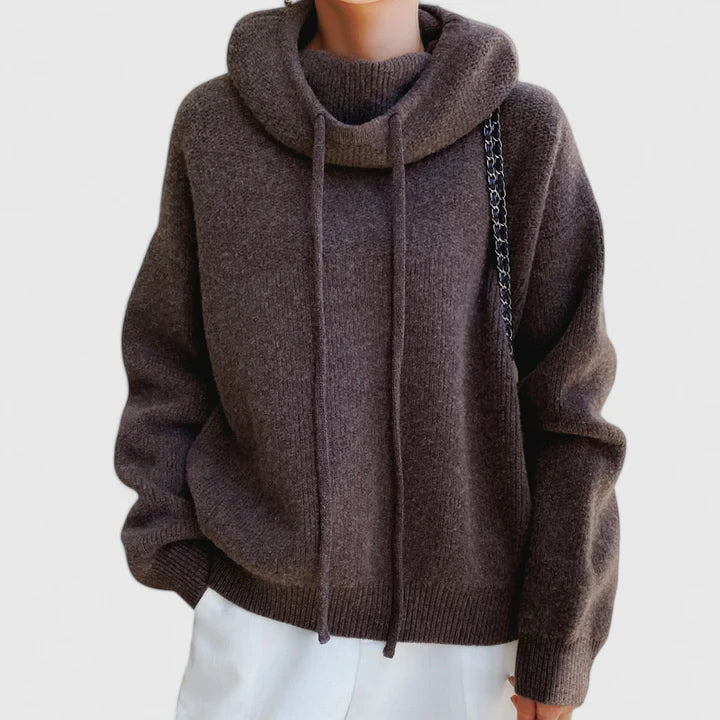 Marie | Sweat à capuche tricoté confortable