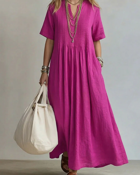 Noor | Elegant Flowing Pleated Dress