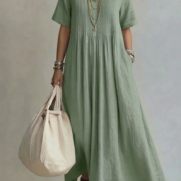 Noor | Elegant Flowing Pleated Dress