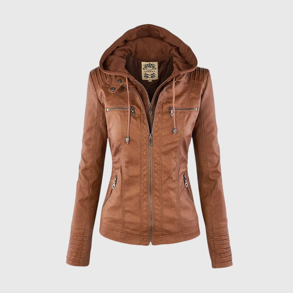 Karoline – Veste en Cuir Élégante