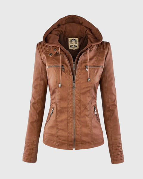 Karoline – Veste en Cuir Élégante