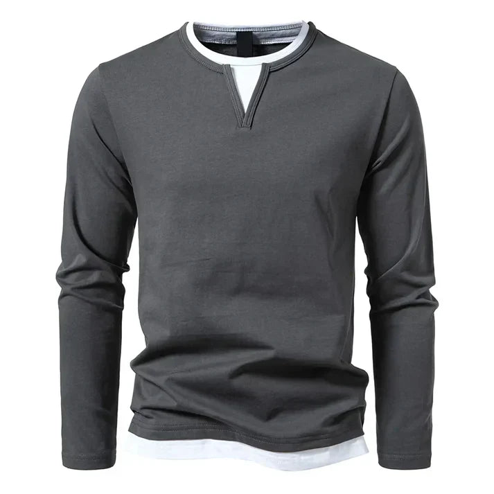 CHICIVELLE | T-shirt à manches longues premium en coton peigné