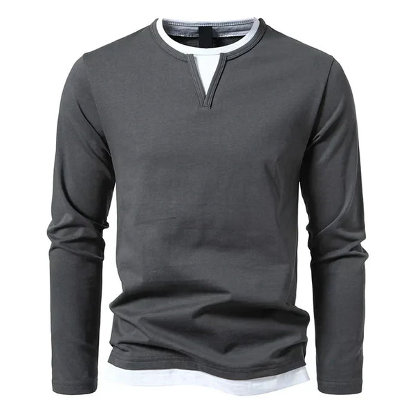 CHICIVELLE | T-shirt à manches longues premium en coton peigné