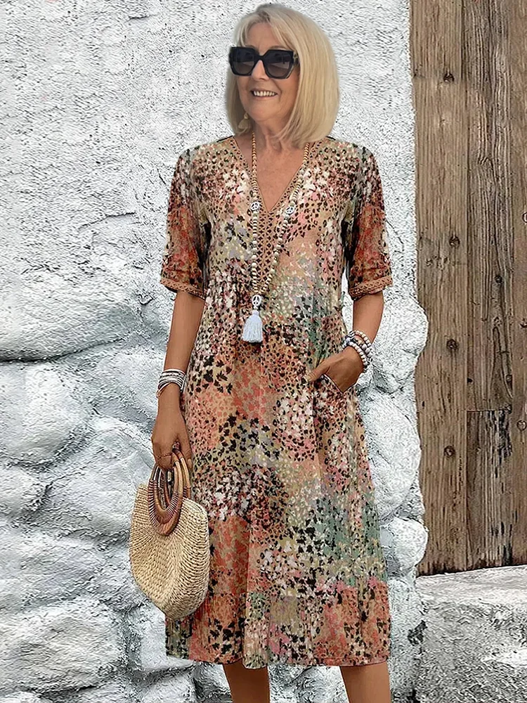 Robe Midi Rosalind Bloom