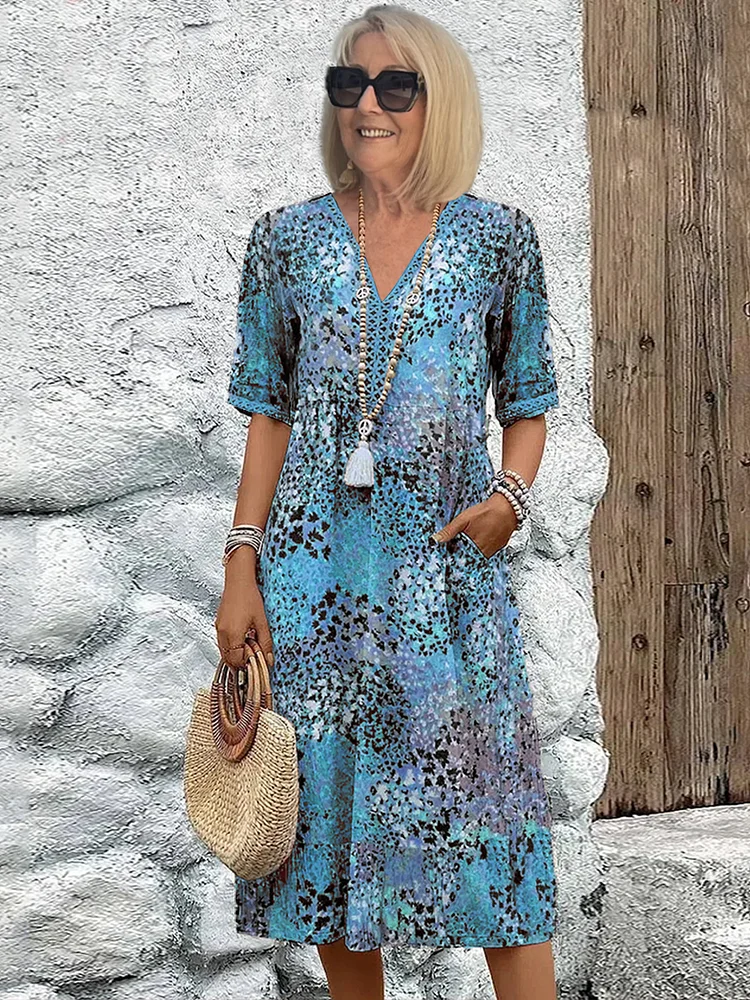 Robe Midi Rosalind Bloom