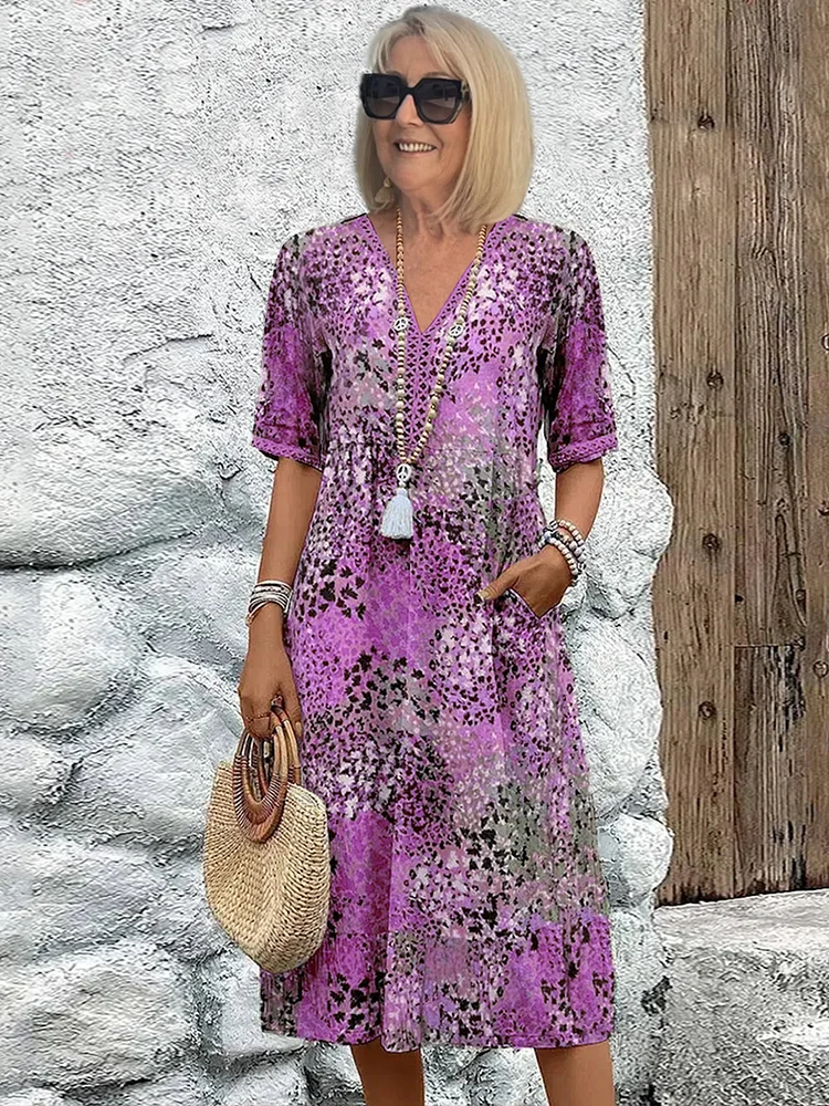 Robe Midi Rosalind Bloom