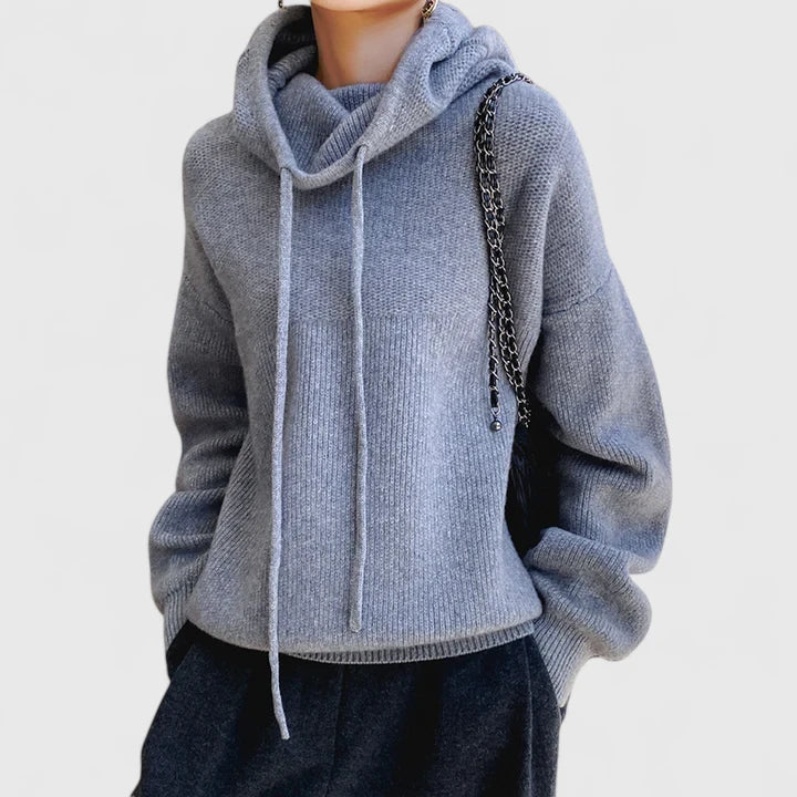Marie | Sweat à capuche tricoté confortable