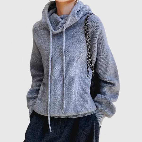 Marie | Sweat à capuche tricoté confortable