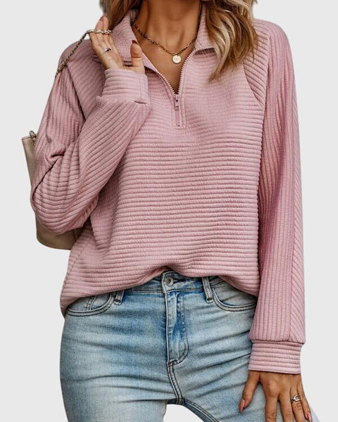 Molly | Pull élégant à demi-fermeture éclair