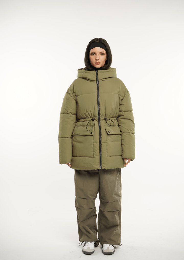 EVA | VESTE PUFFER À CAPUCHE IMPERMÉABLE
