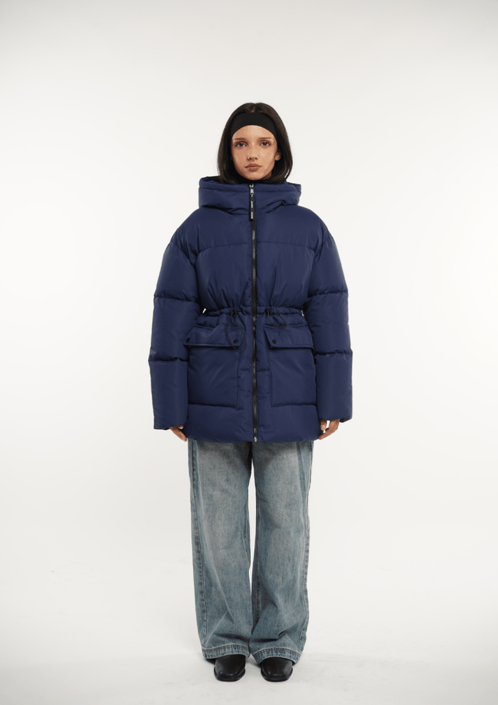 EVA | VESTE PUFFER À CAPUCHE IMPERMÉABLE