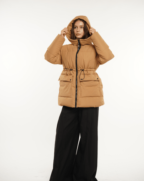 EVA | VESTE PUFFER À CAPUCHE IMPERMÉABLE