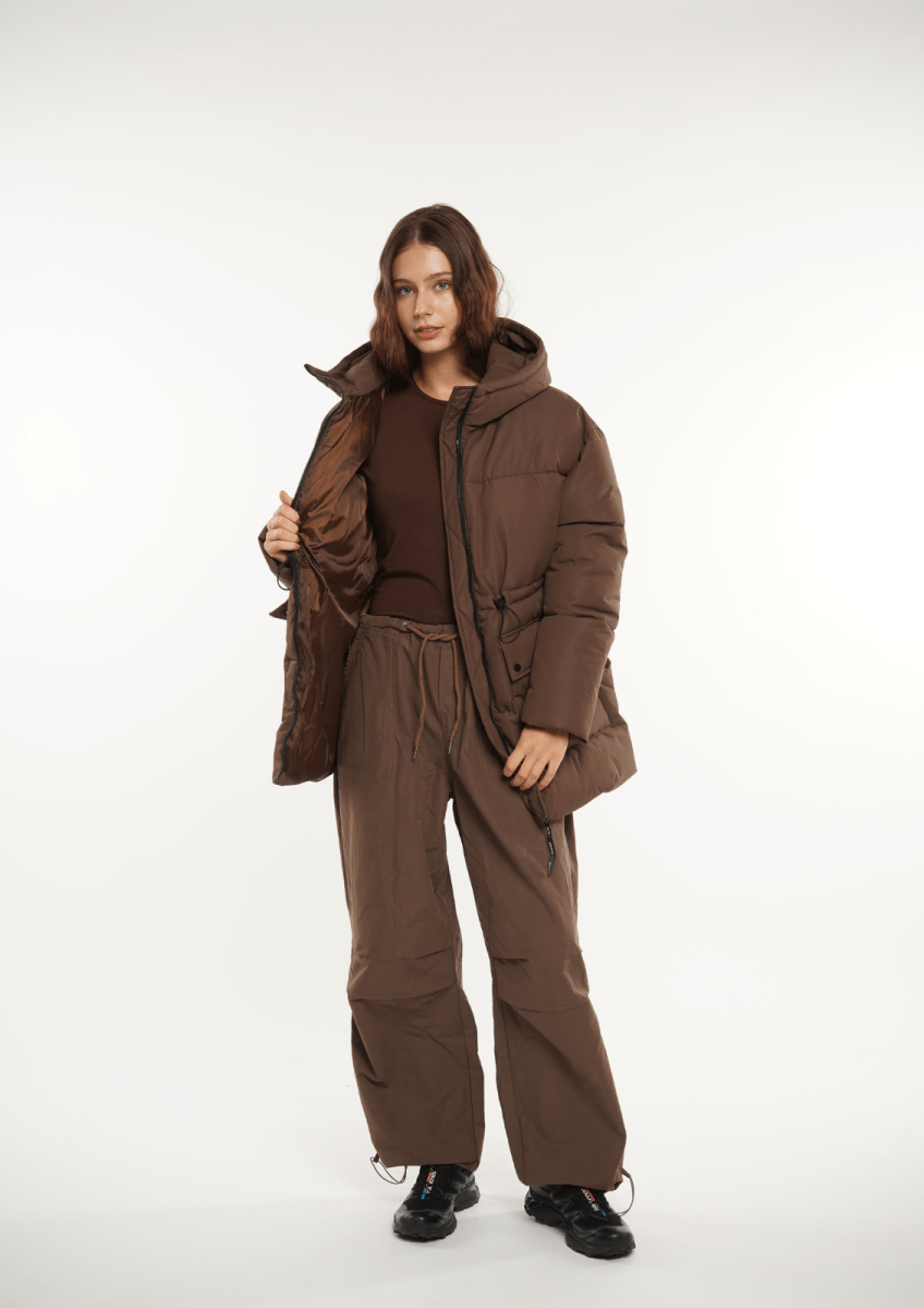 EVA | VESTE PUFFER À CAPUCHE IMPERMÉABLE