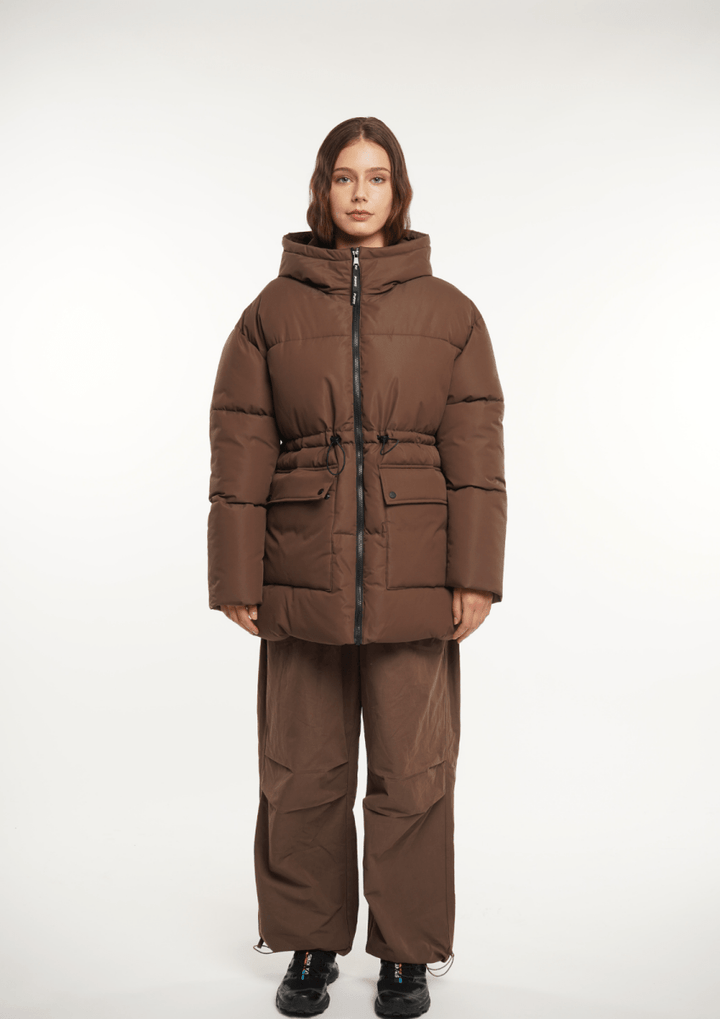 EVA | VESTE PUFFER À CAPUCHE IMPERMÉABLE
