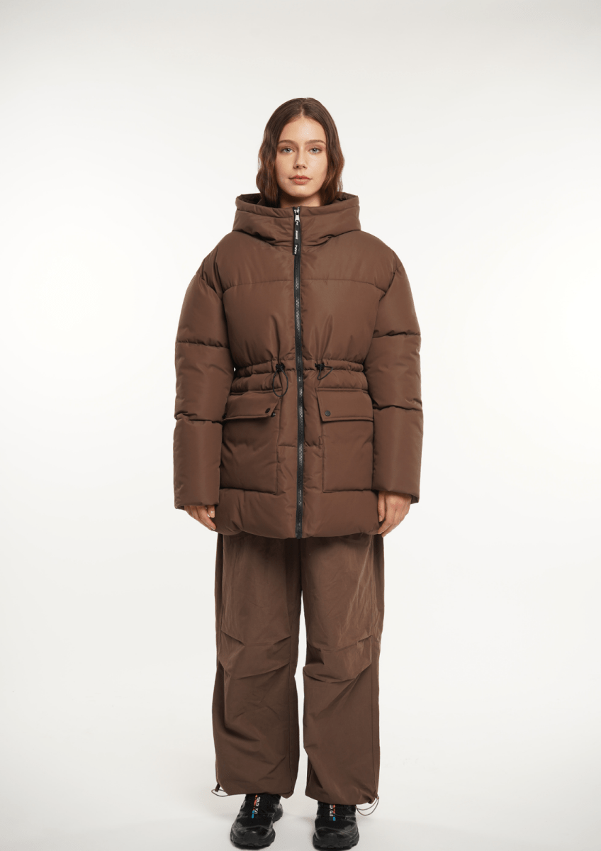 EVA | VESTE PUFFER À CAPUCHE IMPERMÉABLE