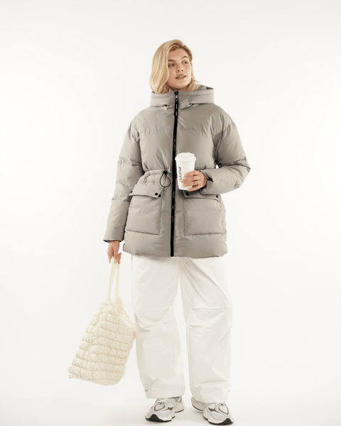EVA | VESTE PUFFER À CAPUCHE IMPERMÉABLE
