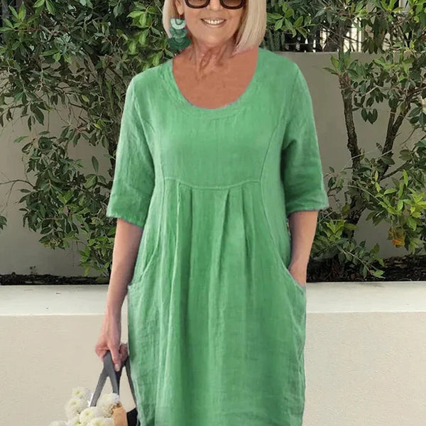 Ruthie | Easy Elegance Linen Dress